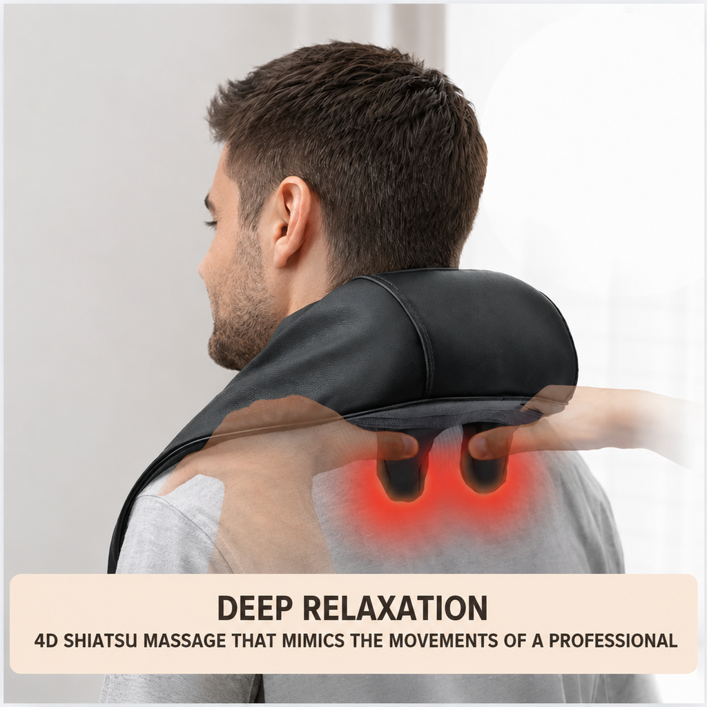 AXYORA One - 4D Heated Neck & Back Massager