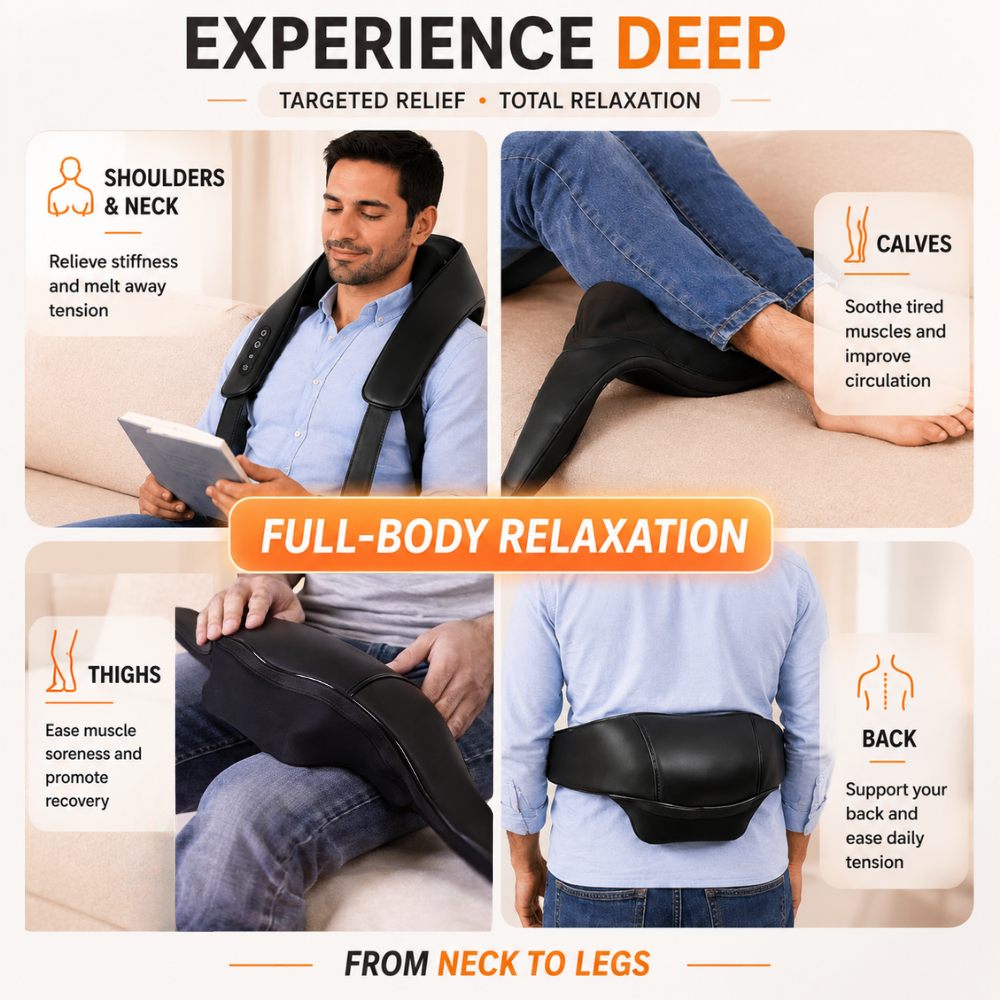 AXYORA One - 4D Heated Neck & Back Massager